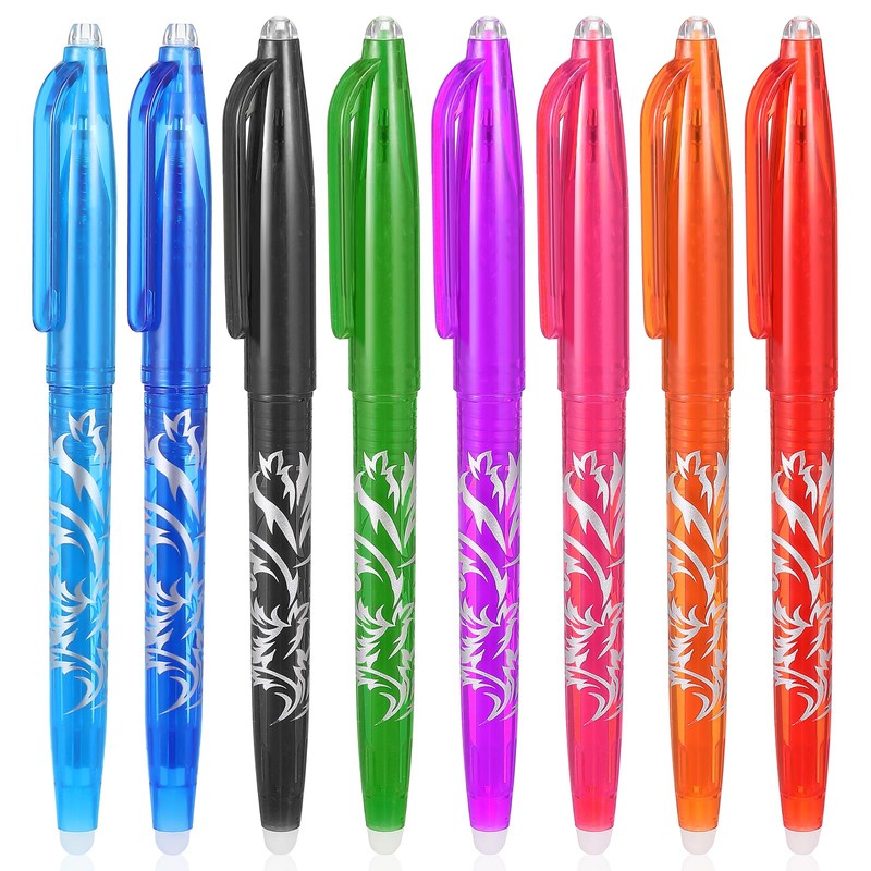 Hpmjz 8pcs Heat Erasable Pens for Fabric, Fabric Marking Pens