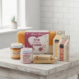 Cosmetiquera Skincare Kit Amor Y Cuidado Regalo Bam Boo! Lifestyle Crema, Exfoliante, Jabones y Jabonera