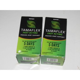 GNC Lot of 2 GNC Tamaflex Fast Acting Proven Joint Support 120-Day supply Exp 10/27