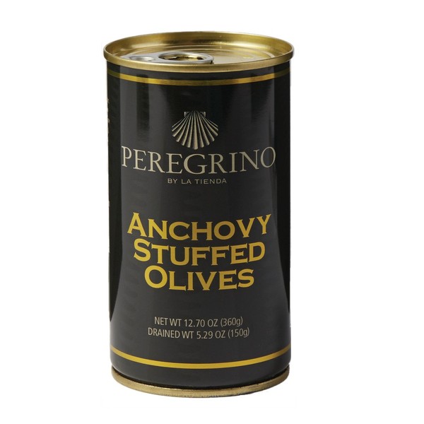 La Tienda Peregrino Brand Anchovy Stuffed Olives (5.3oz/150g) 4 Pack