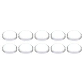 PATIKIL Diameter 18mm Height 8mm Flat Convex Lens, 10 Pcs Acrylic LED Optical Convex Condenser Lens for LED Flashlight Bike Head Lamp, Transparent