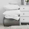 Hoesh UK Grey Single Duvet Storage Bag - Breathable Cotton