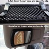 Silence Shopping Sun Visor Mirror Clip-On, Car Makeup Vanity Mirror,
