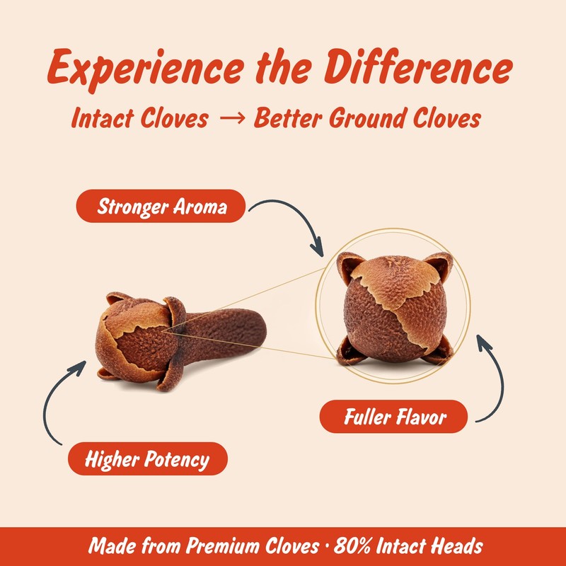Spice Profile USDA Organic Ground Cloves, Lab Tested for Heavy