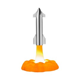 BiKiBao Space Starship Rocket Lamp Night Light with 7 Color Changing 2 Light Model NASA Rocket Model Ideal Gift for Space Lover Homer Decor Space Mood Lamp