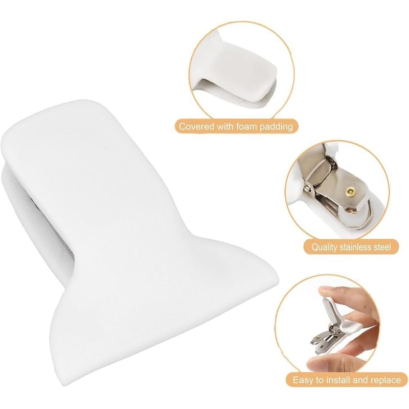 Sujetadores edredón metal con espuma, pinzas suaves para mantas y