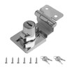 Right Angle Door Lock with Key, 90 Degree Rotary Knob