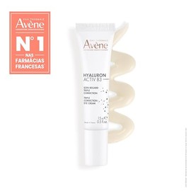 AVENE Hyaluron Activ B3, Contorno de Ojos, Triple Corrección, Descongestiona y Mejora Luminosidad, 15ml