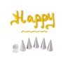 Thin Piping Nozzles with Coupler,Small Piping Tips for Writing,Detail,Royal Icing,Cookie