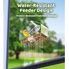 HIXX Window Bird Feeder for Outdoors, Clear Bird Feeders Window