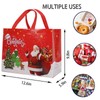 HandyX Assorted Sizes 12 pcs Non-Woven Christmas Bags with Handle,