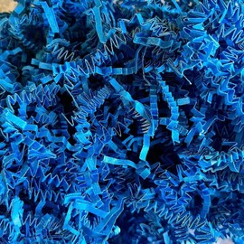 HongRun Crinkle Cut Paper Shred Filler (0.5LB) for Gift Wrapping & Basket Filling - Sky Blue79