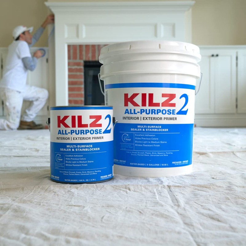 KILZ 2 All-Purpose Primer, Interior/Exterior, 1 Gallon