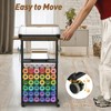 ikkle Rolling Craft Storage Cart with 36 Vinyl Roll Holders,