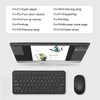 Keyboard Mouse Combo 2.4G Wireless Round Keycaps Ergonomic Design Silent