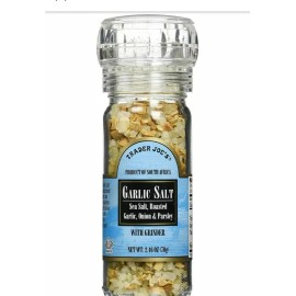 TRADER JOE'S Garlic Salt with Grinder 2.46 oz / 70g
