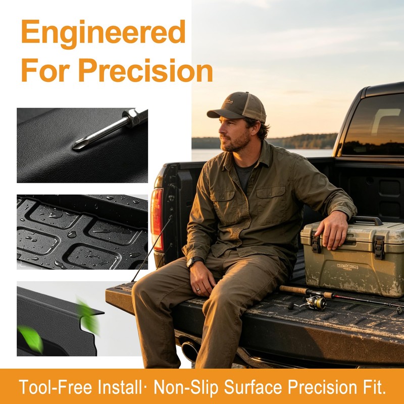 Front Bed Panel Protector Fit for 2013-2018 Ram 1500- Heavy