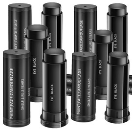 Go Ho 12 PCS Eye Black,Eye Black Stick for Sports,Easy to Color Black Face Paint Eye Black Football/Baseball/Softball,Football Stick Sports Eye Black Stick,Black Eye Makeup