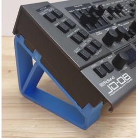 Made in USA 30 Degree Angled Electric Blue Color Stands For the Roland Boutique A-01 D-05 JD-08 JP-08 JU-06 JU-06A JX-03 JX-08 SE-02 SH-01A TB-03 Synthesizer Sound Modules