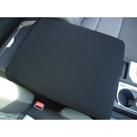 Car Console Covers Plus Hand Made in USA Designed for Toyota Tundra 2022-2026 Neoprene Auto Armrest Center Console Cover Protector (T5C Black)