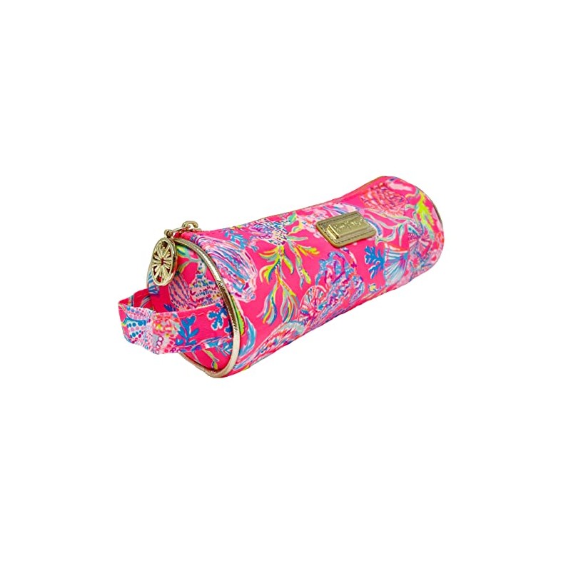Lilly Pulitzer Cute Pencil Case, Colorful Zipper Pouch for Office