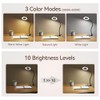 GARMESE LED Desk Lamp Clip on Light with 3 Color