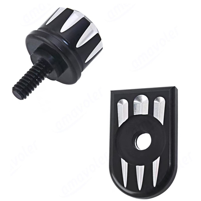 Amavoler Stainless Seat Bolt +Nut + Screw Mount Knob Cover