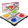 KIDAMI Ludo Magnetic Board Game Set, Folding and Light-Weight for