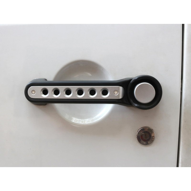 PKEDUO Silver Door Handle Inserts + Push Button Covers Compatible