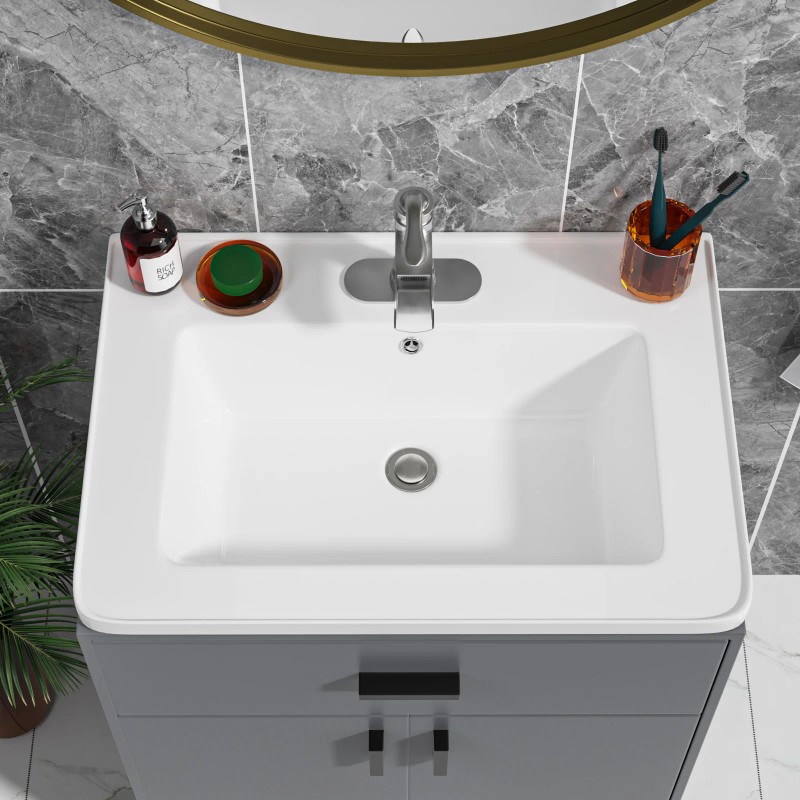 US Bathroom Vanity Sink Top Ceramic Vanity Sink Top with