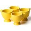 Egg Cup Set of 4,Ceramic Cute Chick Egg Cups, Funny
