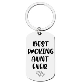 Kilener Birthday Gifts for Aunt Keychain from Niece Nephew Funny Gifts for Aunt Auntie Gifts for Women Mothers Day Gifts for Aunt Thank You Appreciation Keychains Gift