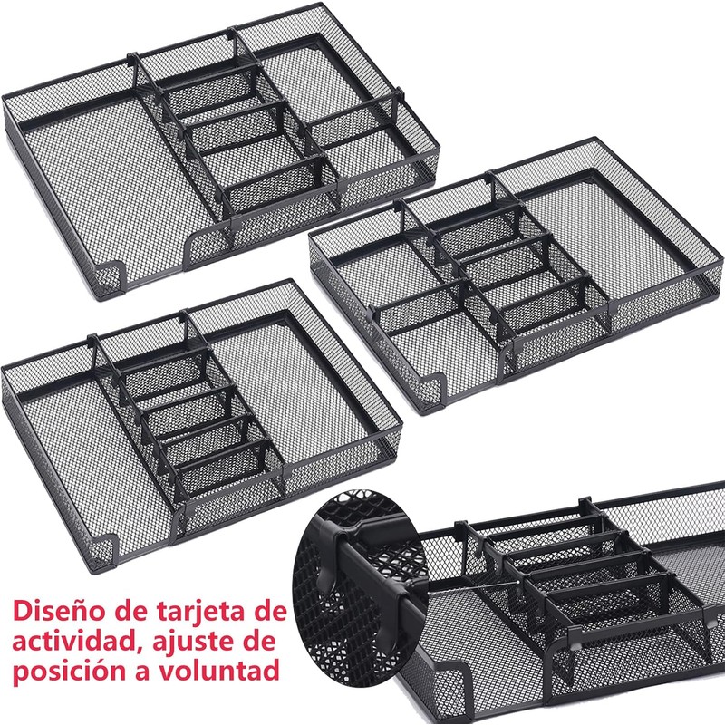 Organizador de Cajones, Organizador de Accesorios con 6 Compartimentos