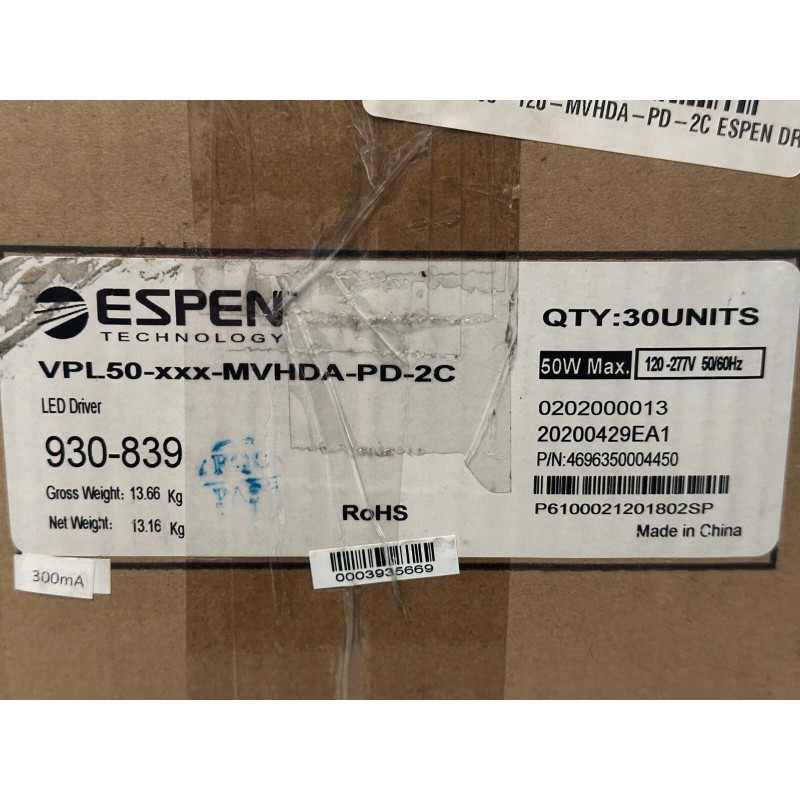 Espen NEW Espen Programmable LED Driver, VPL50-xxx-MVHD