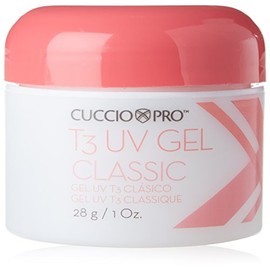 Cuccio Pro T3 UV Gel Classic - Easy Application - Strength And Durability - High Shine And Odor Free - Maintains Natural Nail Thickness - Optimal For Short Nail Beds - Clear - 1 Oz Nail Gel