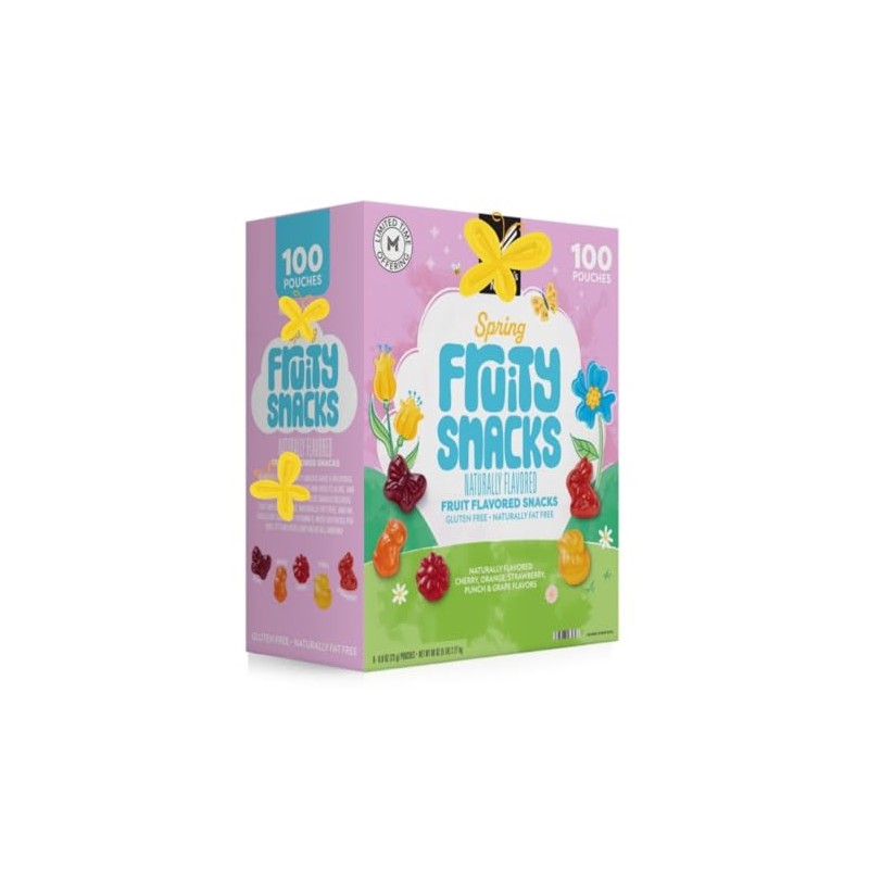 Spring Fruit Snack Easter Basket Stuffers Egg Hunt Gummy Treats