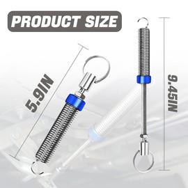 Wedcool 2PCS Vehicle Trunk Lifting Spring, Car Trunk Lid Spring, Trunk Spring Lifting Device, Stainless Steel Adjustable Automatic Lifting Spring, Car Trunk Lid Metal Spring Compatible with Most Cars