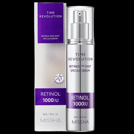 미샤 타임 레볼루션 레티놀 1000샷 스피큘 세럼 50ml Missha Time Revolution Retinol 1000 Shot Spicule Serum 50ml