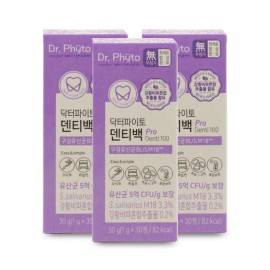 Doctor Pyto Dr. Phyto Dentibag PRO Oral Lactobacillus 1g x 30 tablets x 3 boxes I / 닥터파이토 덴티백 PRO 구강유산균 1g x 30정 X 3박스 I