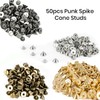 Trimming Shop 50 x Bronze Punk Spike Cone Screw Back