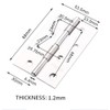 10 Pcs Door Hinges 3.5 Inch(88mm) Folding Butt Hinges with