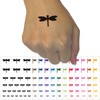 Dragonfly Solid Temporary Tattoo Water Resistant Fake Body Art Set
