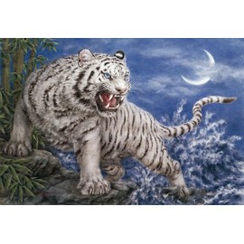 Master 450 small piece Harai Kayomi White Tiger 08-038 of puzzle
