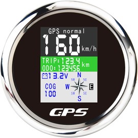 85 mm Digital Speedometer GPS Speedometer Odometer Waterproof IP67 Speedometer Meter for Car Boat Yacht 12 V/24 V