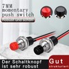7 mm Mini Round Momentary 2 Pins Pre-Soldered Push Button