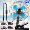 XUKEY 6'' 12V Car Auto Summer Cooling Oscillating Fan Travel