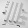 Della 3" 11 Ft Mini Split Line Set Cover, Decorative