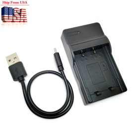 Unbranded USB Charger For Panasonic DMW-BCF10 E DMW-BCF10PP CGA-S009E CGA-S106B CGA-S/106B