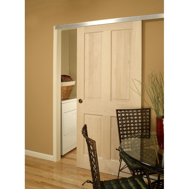 Johnson Hardware 2610F721 1-Door Hardware Set Wall Mount Barn Door