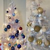 FBIRDY 2pcs Decorative White Doves Artificial Birds Ornaments for Floral